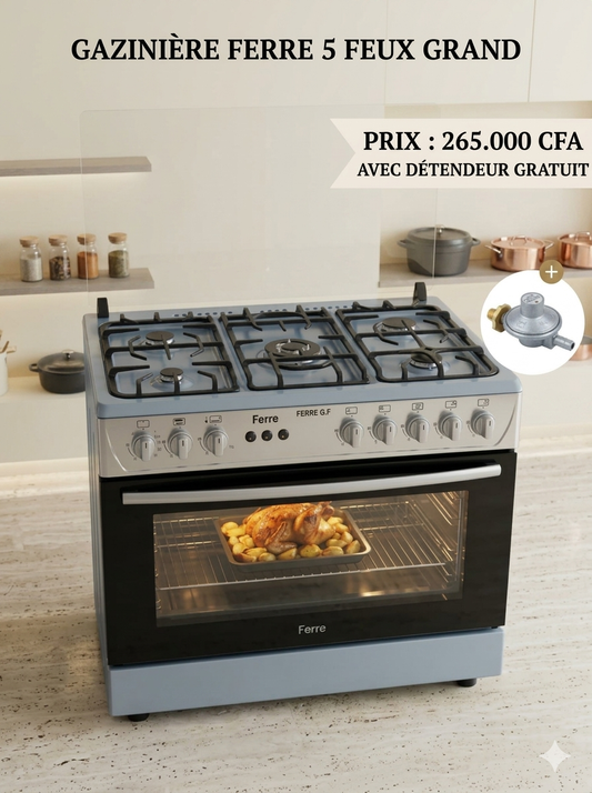 GAZINIÈRE 5 FEU FERRE GRAND